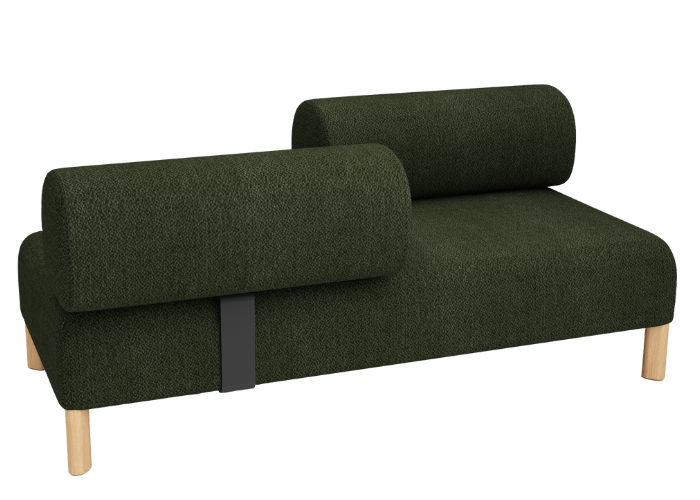 Pebbles 2 Seater + 2 Backrests Opposite Facing