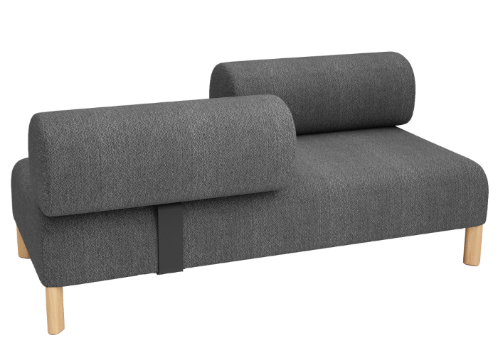 Pebbles 2 Seater + 2 Backrests Opposite Facing
