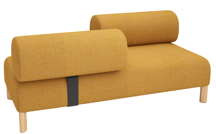 Pebbles 2 Seater + 2 Backrests Opposite Facing