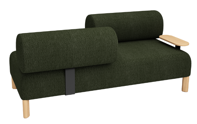 Pebbles 2 Seater + 2 Backrests + Table Opposite Facing