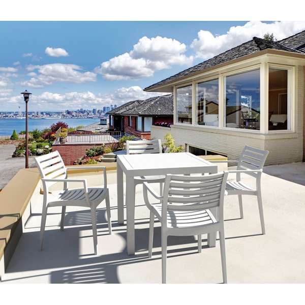 Siesta Ares 5 Piece Outdoor Dining Set with Artemis Arm Chair