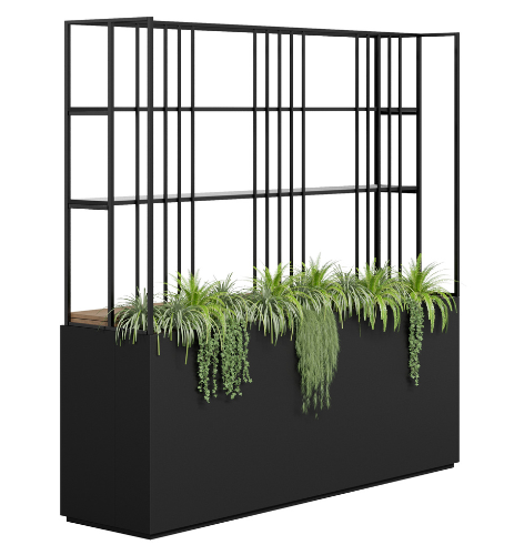 Pryce Garden Storage Divider Wall