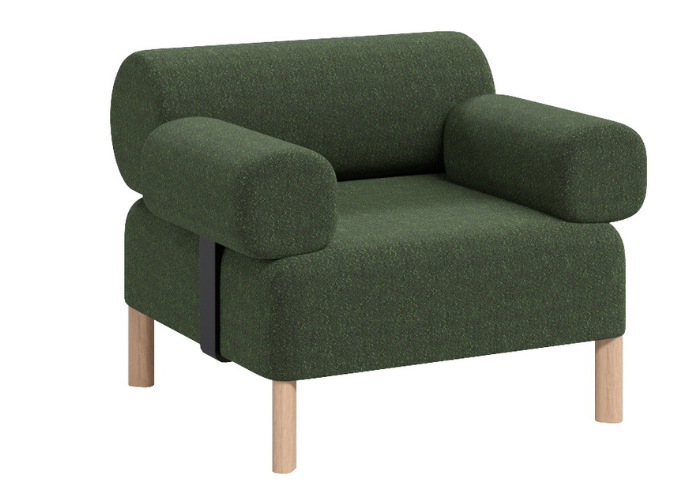 Pebbles Single Seater + 1 Backrest + 2 Armrests