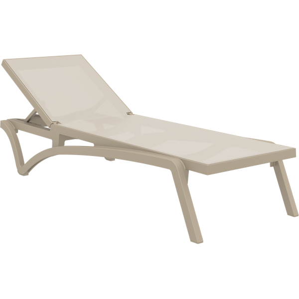 Siesta Pacific Sun Lounger - Taupe/Taupe
