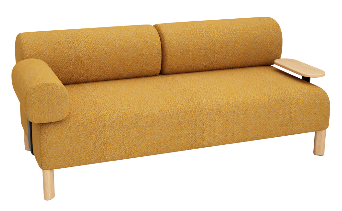 Pebbles 2 Seater + 2 Backrests + 1 Armrest + Table