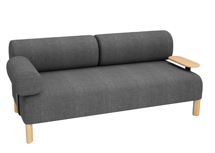 Pebbles 2 Seater + 2 Backrests + 1 Armrest + Table