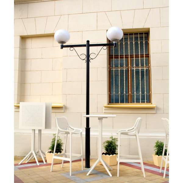 Siesta Sky Folding Bar Table 60/Air Bar Stool 75cm (Dry Bar Height) (Dry Bar Height) 2 Seat Package - White