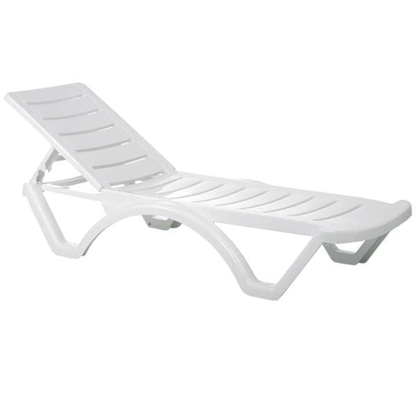 Siesta Aqua Sun Lounger - White (1 Year Warranty)