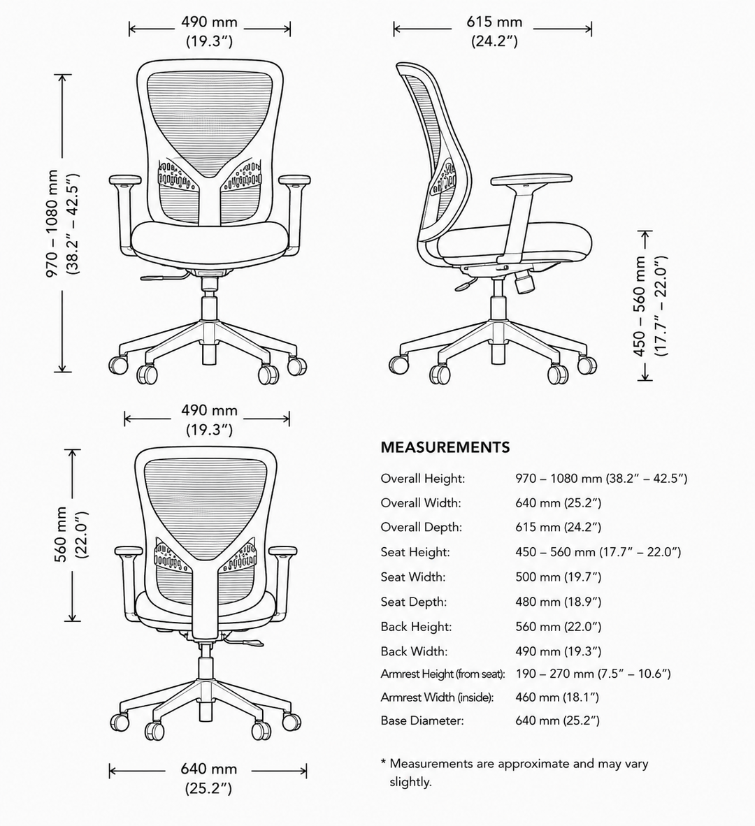 Balance Heavy Duty Ergonomic Mesh Office Chair