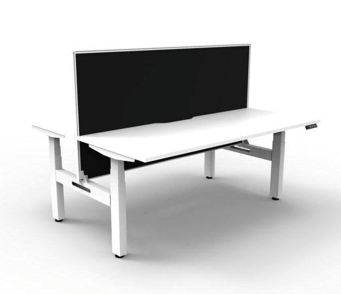 BOOST Plus + Electric Height Adjustable Back to Back Workstation
