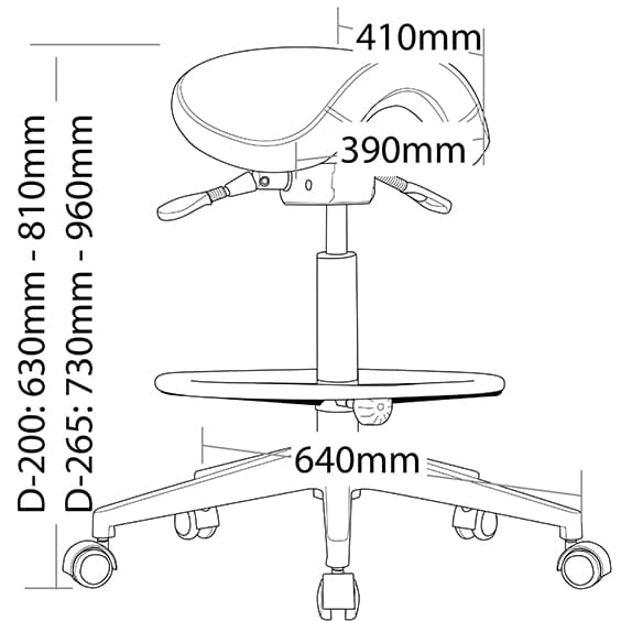 Cad Industrial Drafting Stool