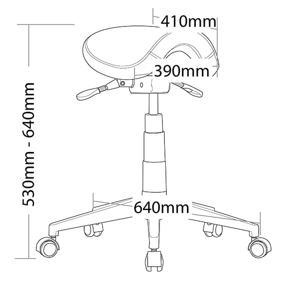 Cad Industrial Gaslift Stool