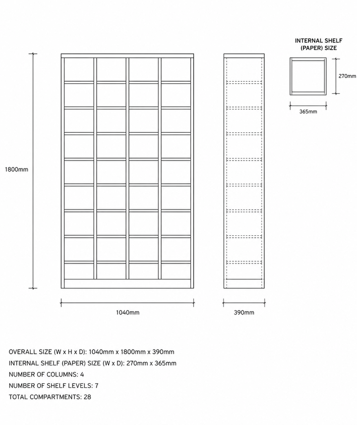 Commercial Pigeon Hole Unit