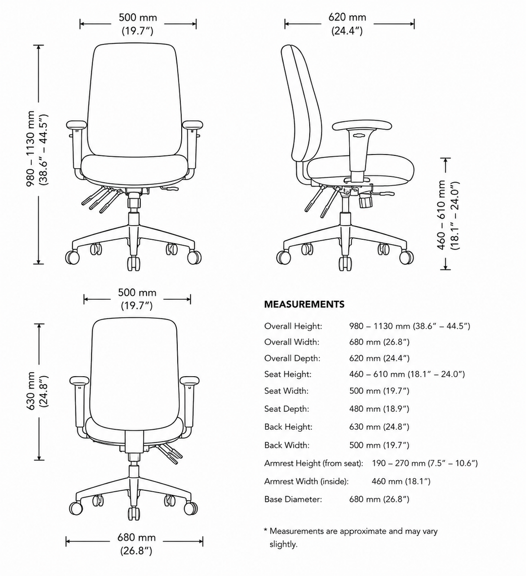 Concord Manager Heavy Duty Fully Ergonomic Office Chair
