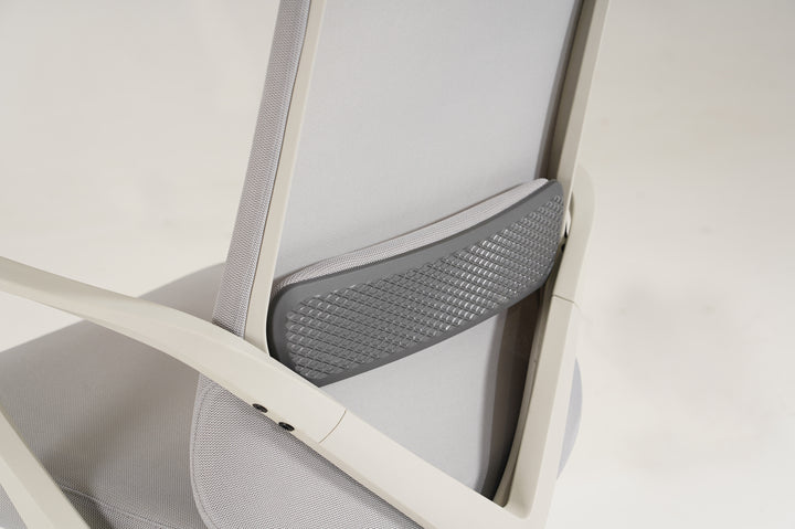 Luna Ergonomic Mesh Gaslift Office Chair White