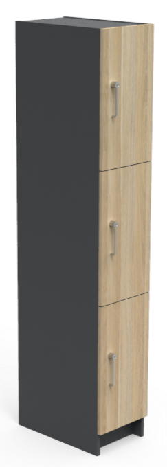 Excel Free Standing 3 Door Locker