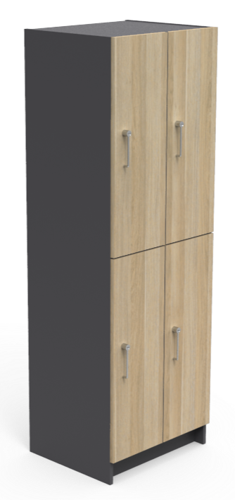 Excel Free Standing Double 2 Door Locker