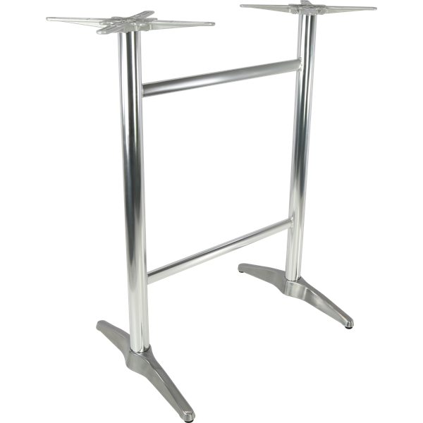 Durafurn Astoria Aluminium Twin BAR Table Base - For 1200x800 tops