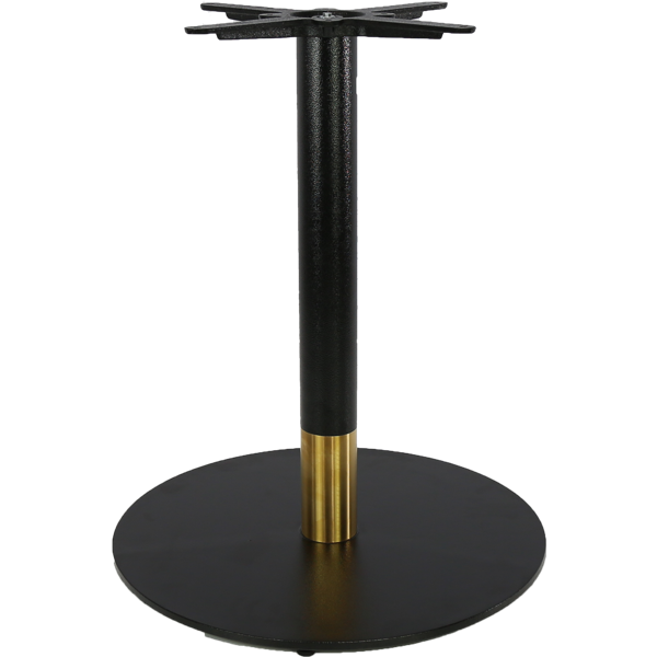 Durafurn Disco Table Base 600DIA - Two Tone - Black/Gold