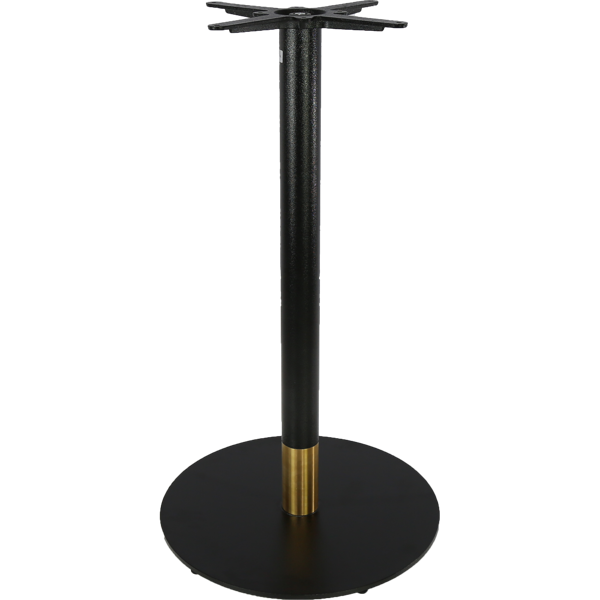 Durafurn Disco Bar Table Base 600DIA - Two Tone - Black/Gold