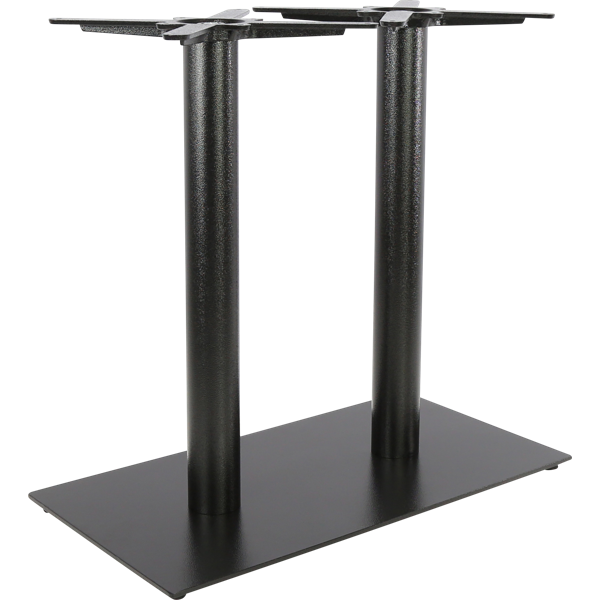 Durafurn Rectangle 40x75 Twin Table Base -Black