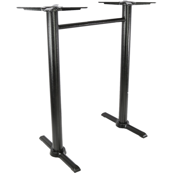 Durafurn Marlo Twin Bar Table Base - Black