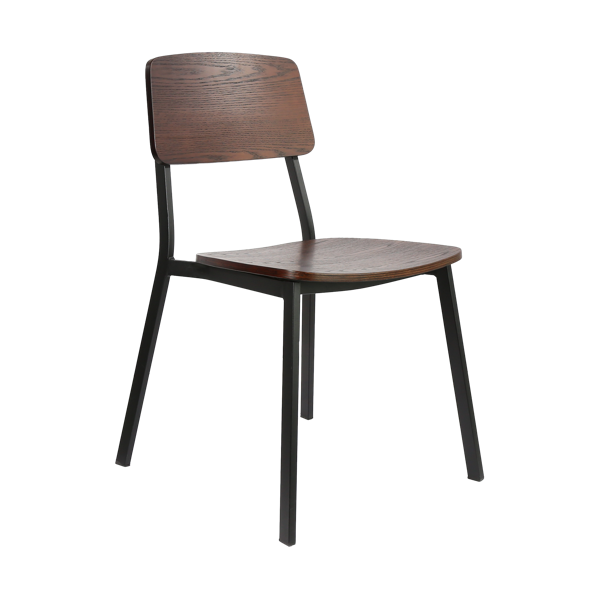 Durafurn Denver Chair - Dark Natural Ply Seat & Backrest
