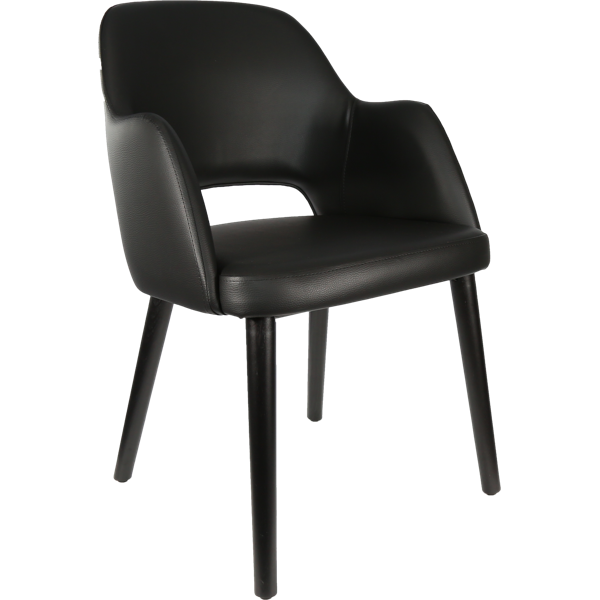 Durafurn Sorbet Chair - Black Legs/Black Vinyl