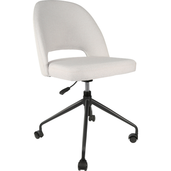 Durafurn Semifreddo Chair - Office/Castor Base/Light Grey Woven Fabric