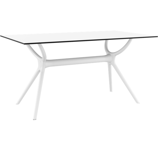 Siesta Air Table 140 - White (Top & Base)