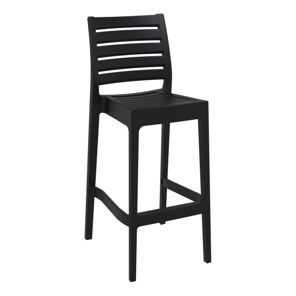 Siesta Ares Bar Stool 75cm (Dry Bar Height) - Black