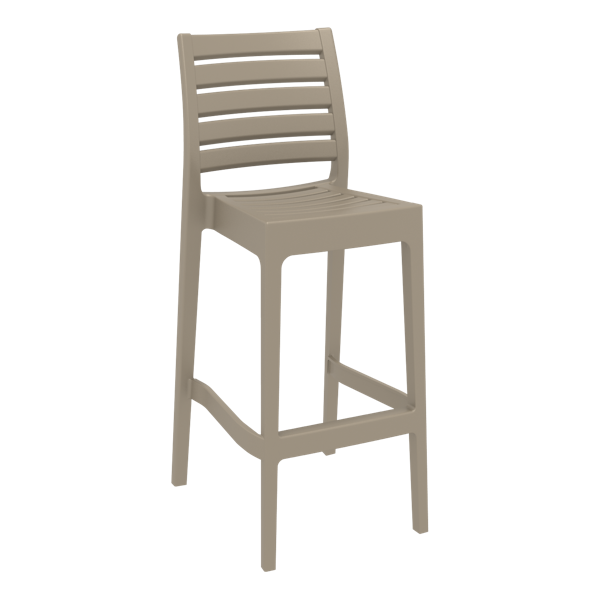 Siesta Ares Bar Stool 75cm (Dry Bar Height) - Taupe