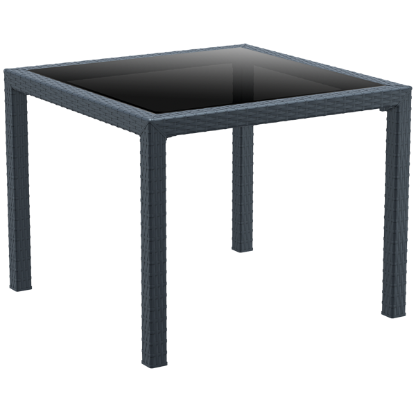 Siesta Bali Table 940 x 940 - Anthracite