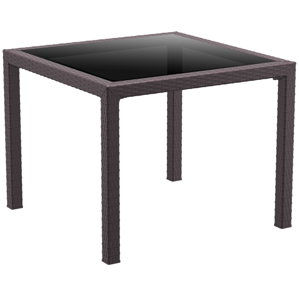 Siesta Bali Table 940 x 940 - Chocolate