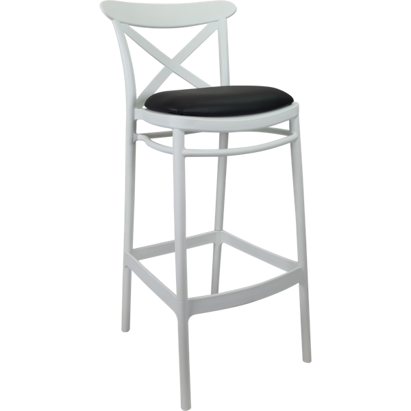 Siesta Cross Back Bar Stools  with Cushion