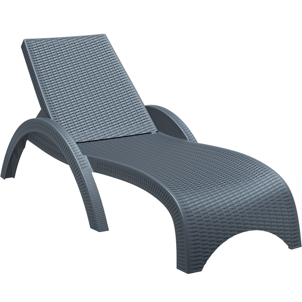 Siesta Fiji Sun Lounger - Anthracite
