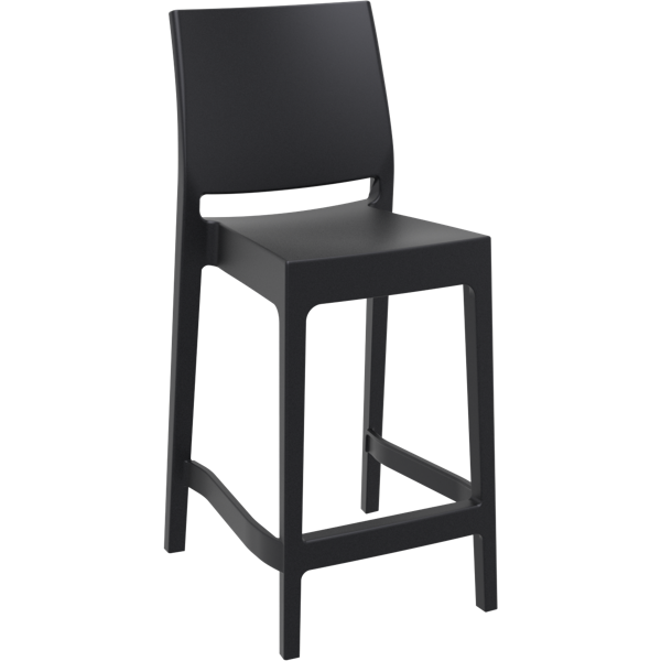 Siesta Maya Bar Stool  65cm (Counter Height) - Black