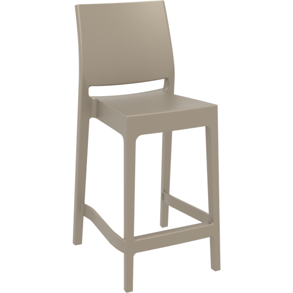 Siesta Maya Bar Stool  65cm (Counter Height) - Taupe