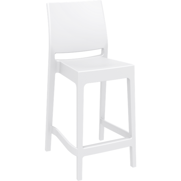 Siesta Maya Bar Stool  65cm (Counter Height) - White