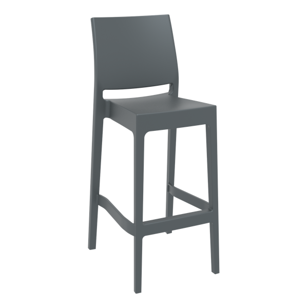 Siesta Maya Bar Stool 75cm (Dry Bar Height) (Dry Bar Height) - Anthracite
