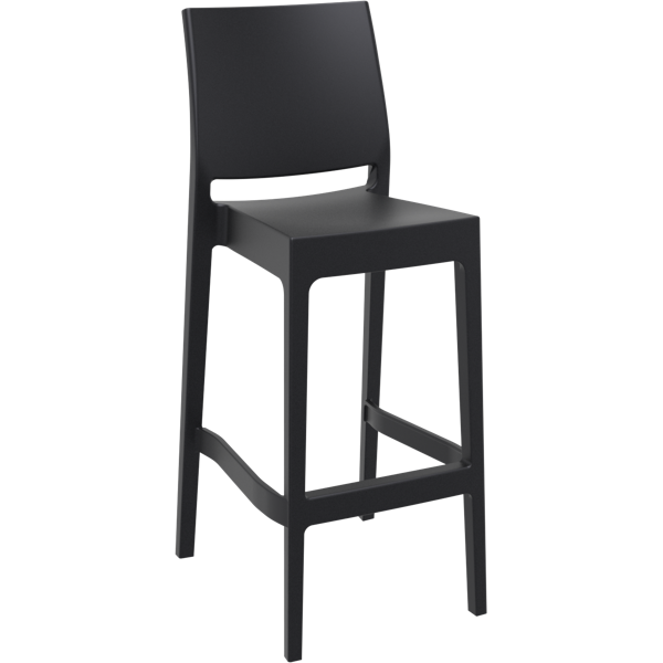 Siesta Maya Bar Stool 75cm (Dry Bar Height) (Dry Bar Height) - Black
