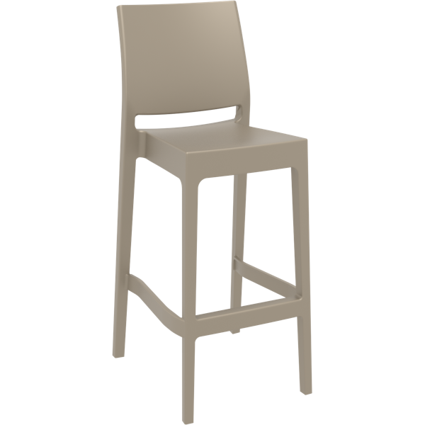 Siesta Maya Bar Stool 75cm (Dry Bar Height) (Dry Bar Height) - Taupe