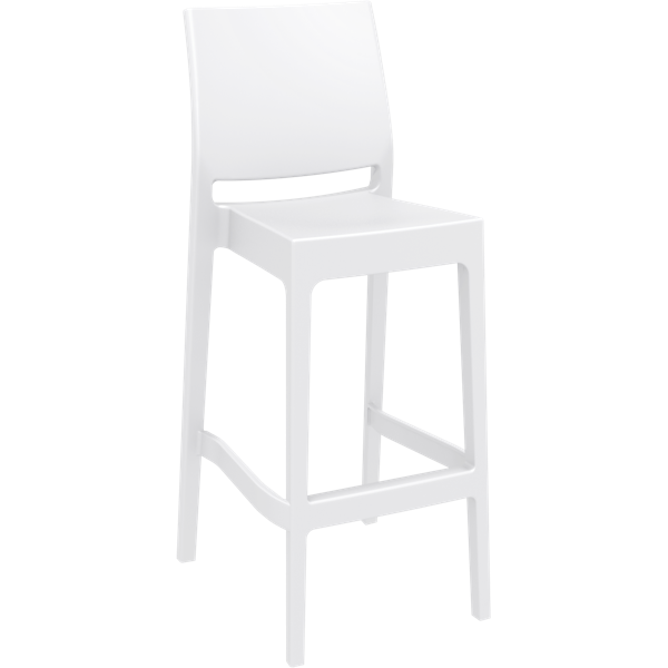 Siesta Maya Bar Stool 75cm (Dry Bar Height) (Dry Bar Height) - White