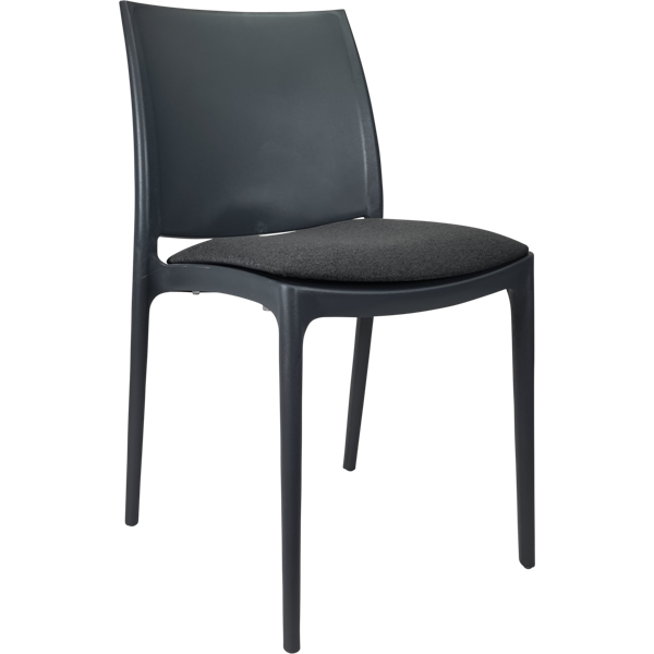 Siesta Maya Chair - Anthracite with Anthracite Fabric Cushion