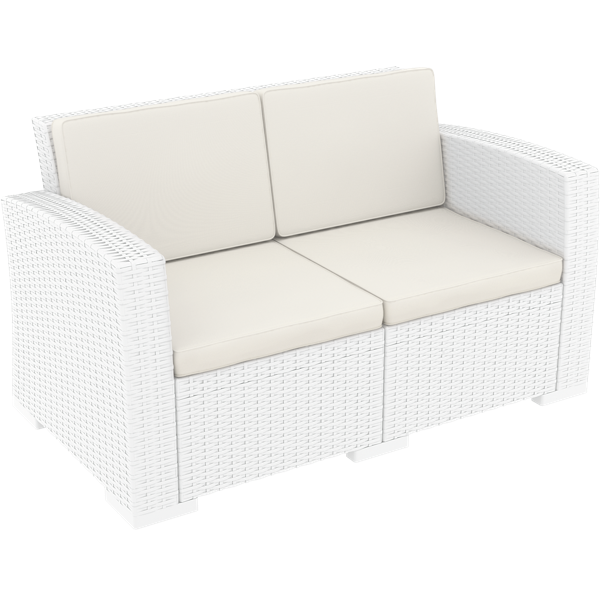 Siesta Monaco Lounge Sofa - White with cushion