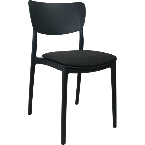 Siesta Monna Chair - Anthracite with Anthracite Fabric Cushion