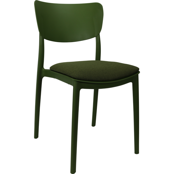 Siesta Monna Chair - Olive Green with Olive Green Fabric Cushion