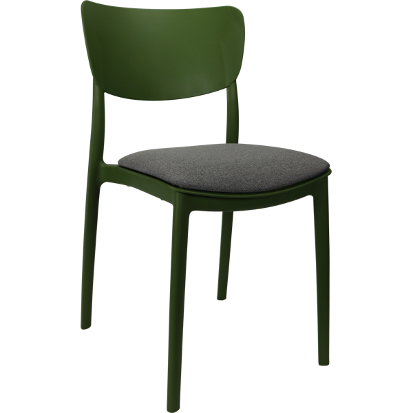 Siesta Monna Chair - Olive Green with Taupe Fabric Cushion