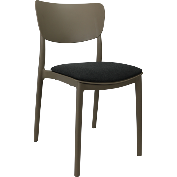Siesta Monna Chair - Taupe with Anthracite Fabric Cushion