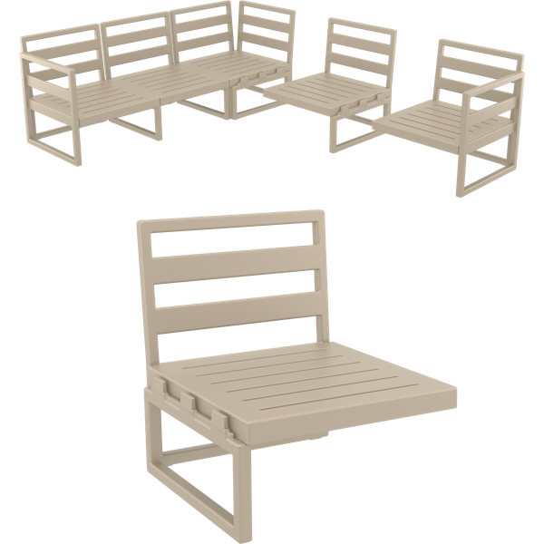 Siesta Mykonos Extension Part - Taupe